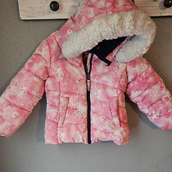 Snozu Pink Camo Puffer Jacket - Picture 1 of 2